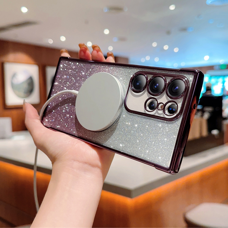 Gradient Glitter Soft Case For Samsung