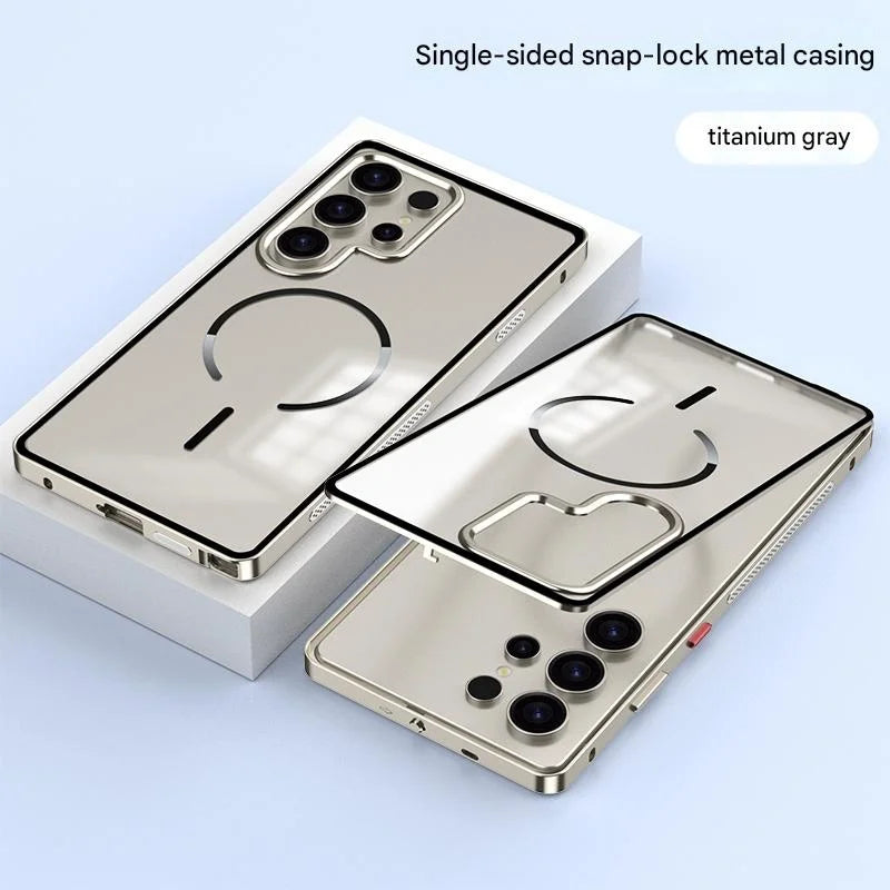 Magsafe Magnetic Metal Frame Shockproof Case For Samsung