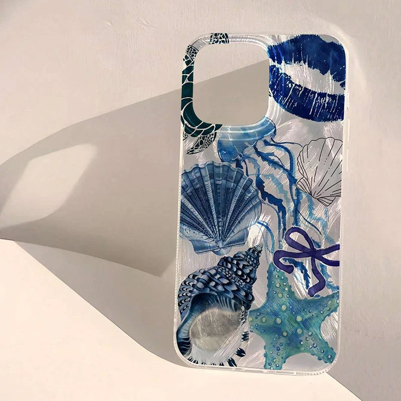 Seaside Scenery Beach Pattern Phone CaseFor iPhone