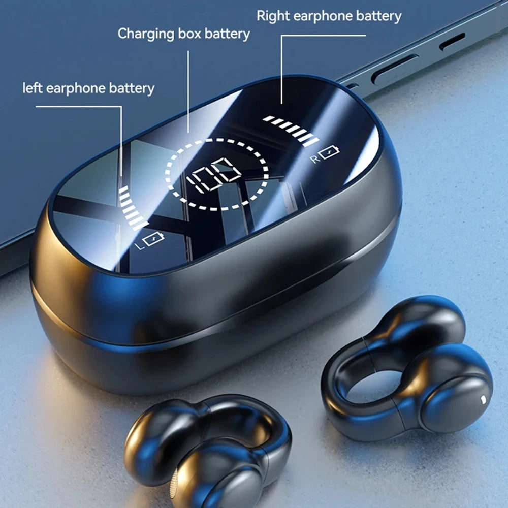 Ear clip bone conduction Bluetooth headset