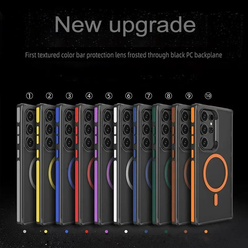 Magsafe Magnetic Matte Translucent Case For Samsung