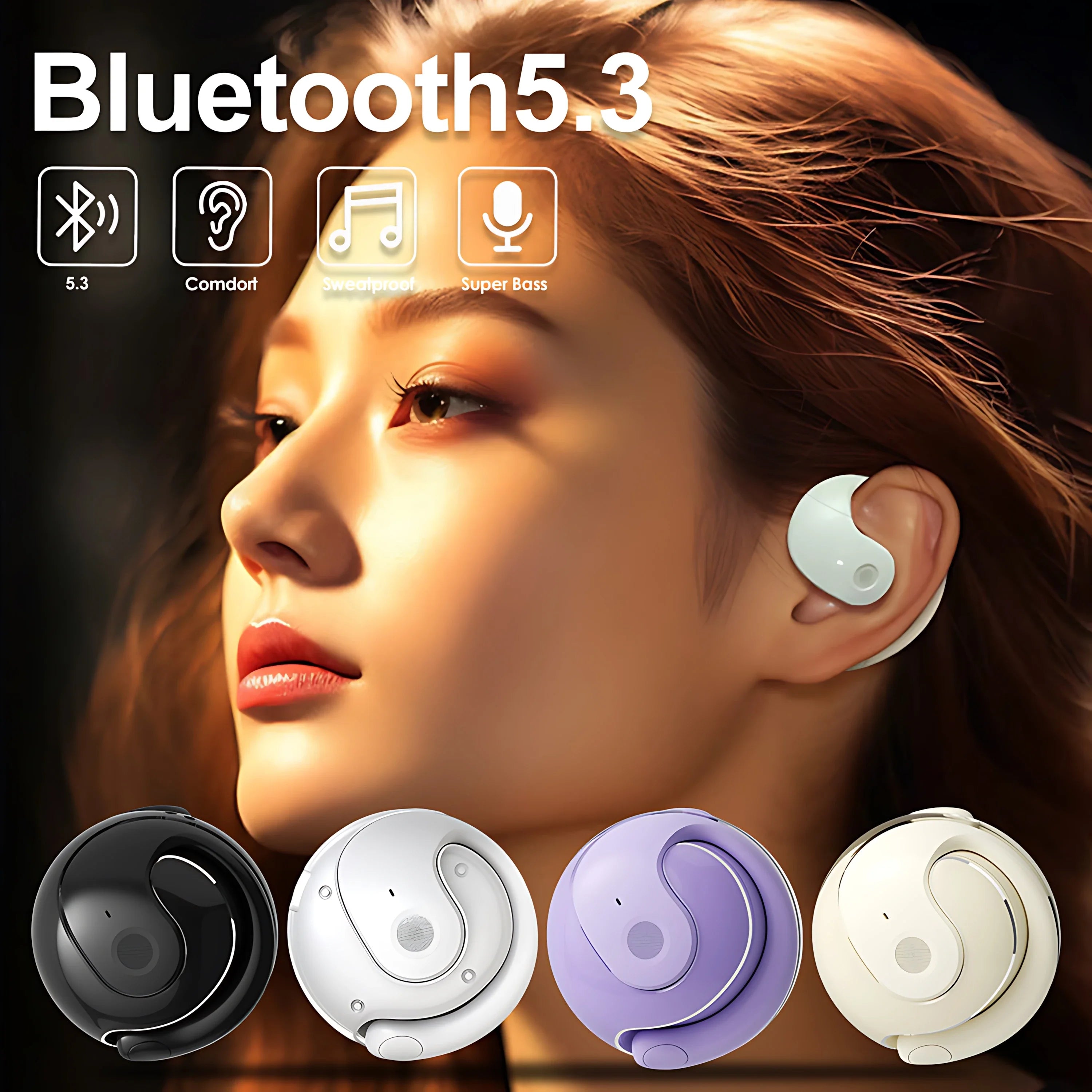 Ear-hook translation Bluetooth headset