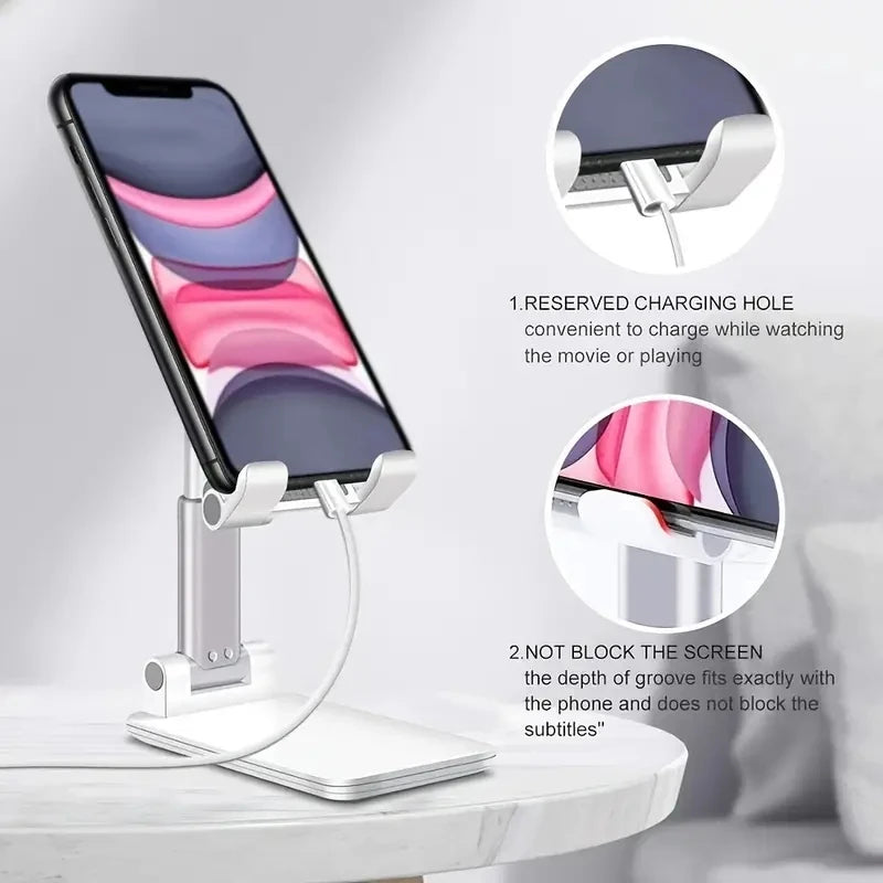 Adjustable tablet & phone stand