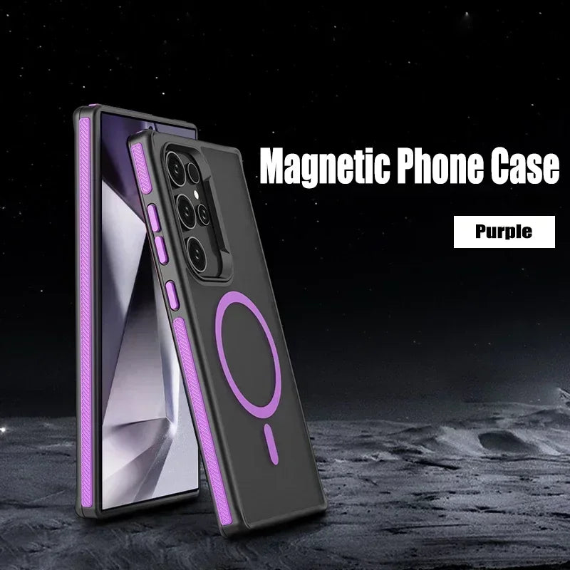 Magsafe Magnetic Matte Translucent Case For Samsung