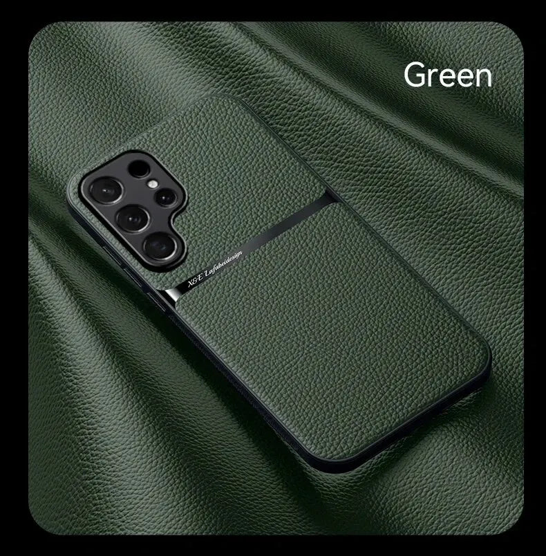 Business Leather Magnetic Case For Samsung