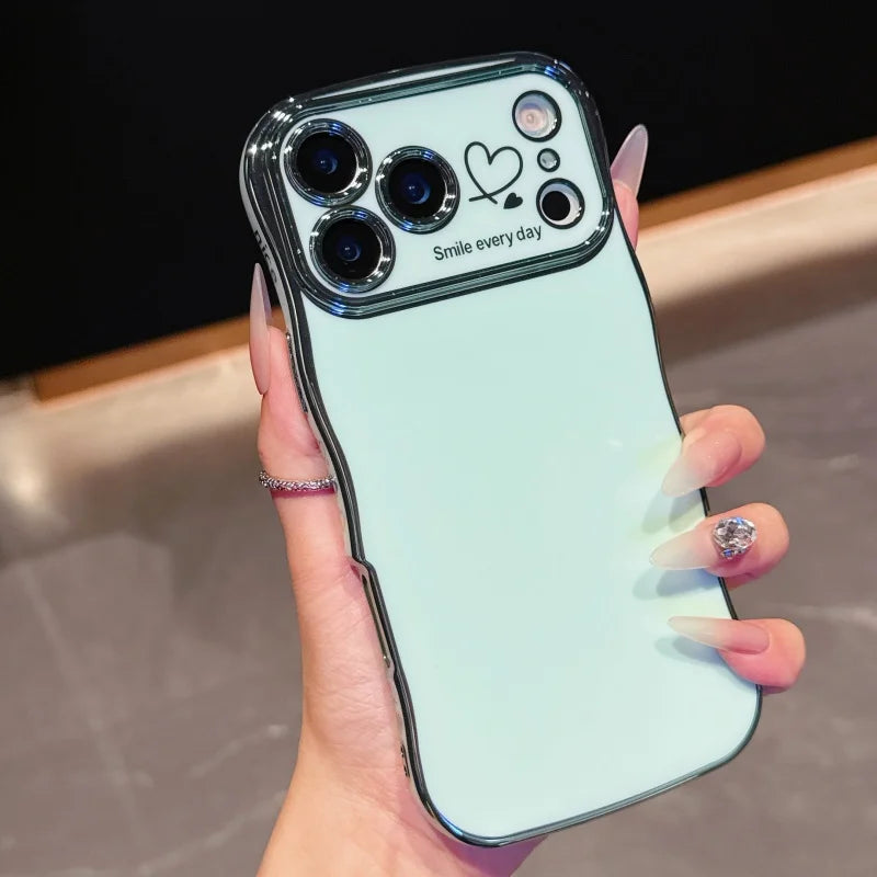 Love Electroplating Shockproof Case For iPhone