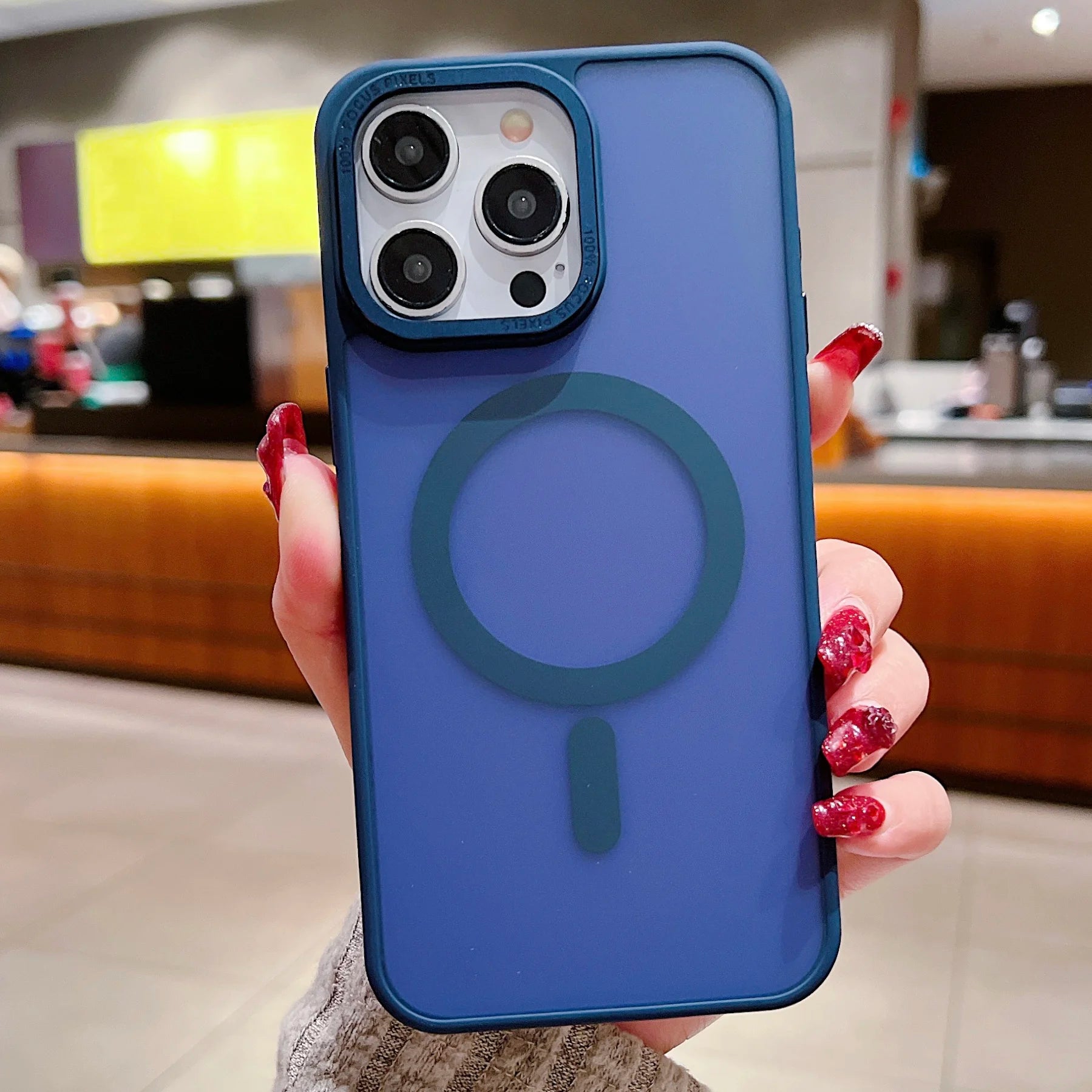 Magsafe Magnetic Matte Skin Touch Clear Case for iPhone