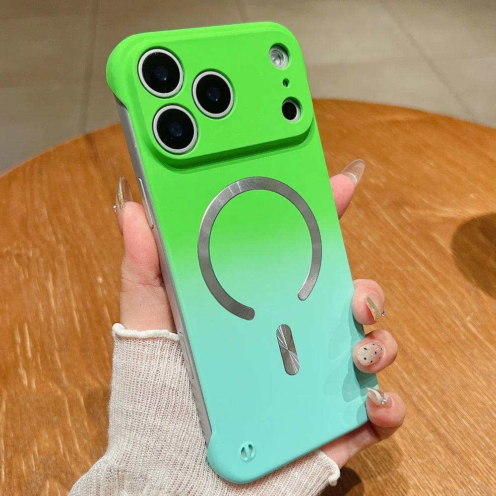 Ultra-Thin Gradient Frameless Magnetic Case for iPhone