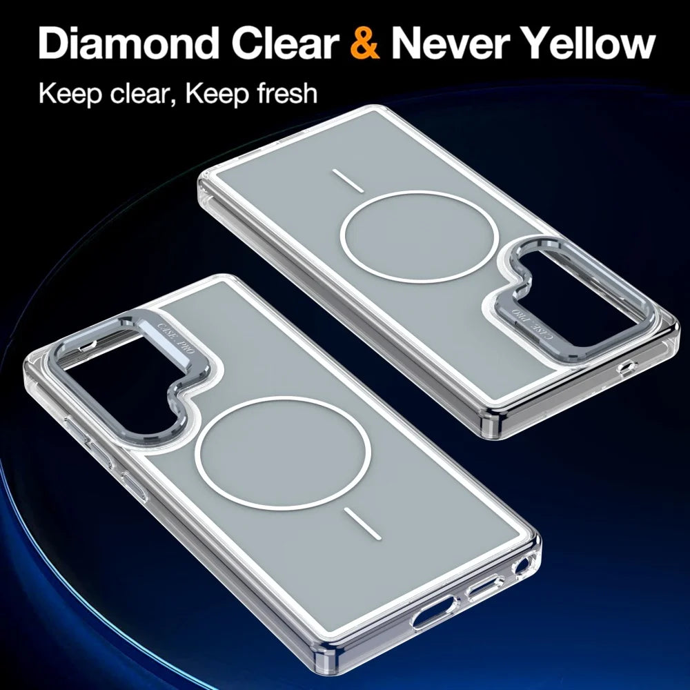 Invisible Lens Frame Holder Magnetic Case for Samsung