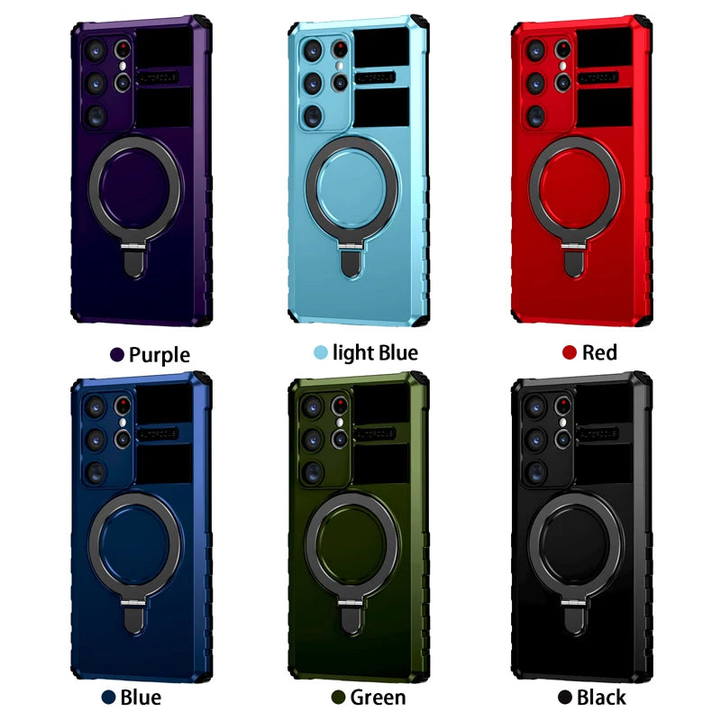 Magsafe Wireless Charge Stand Holder Shockproof Case For Samsung