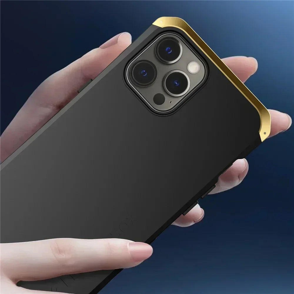 Shockproof Metal Armor Case For iPhone