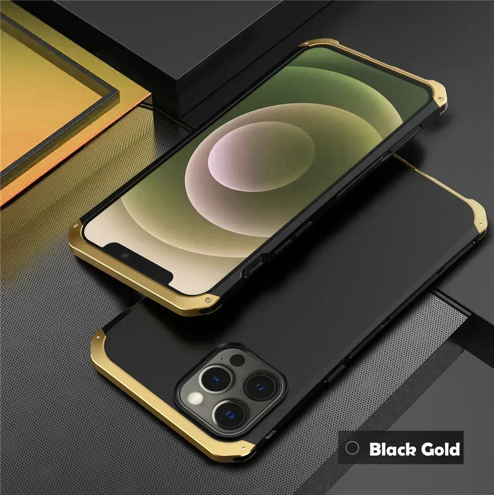 Shockproof Metal Armor Case For iPhone