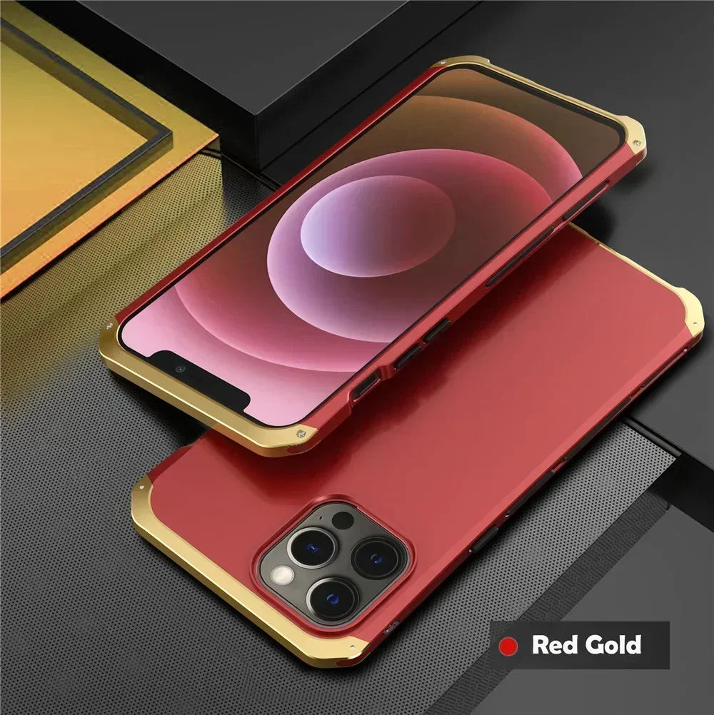 Shockproof Metal Armor Case For iPhone
