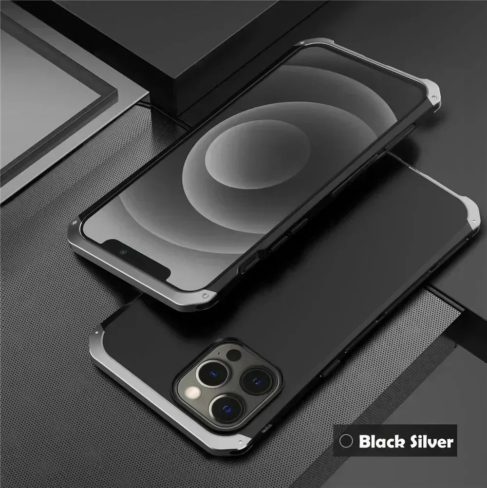 Shockproof Metal Armor Case For iPhone