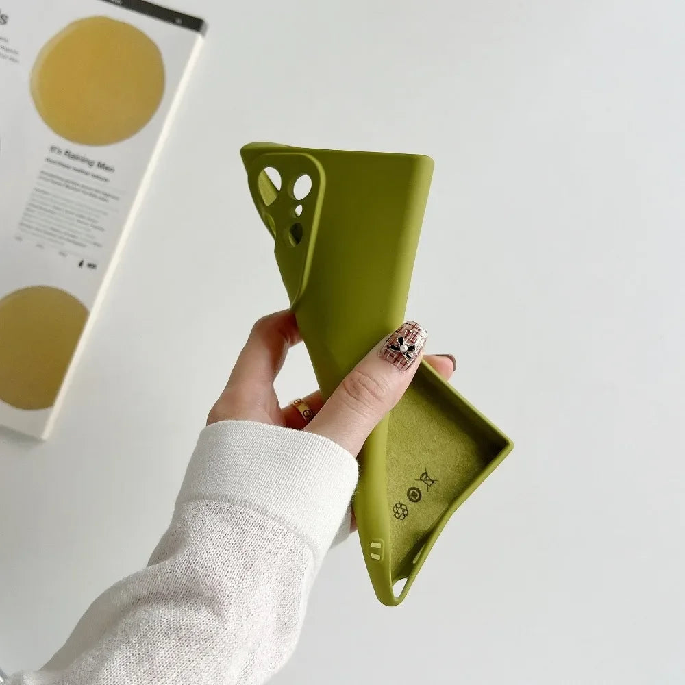 MagSafe Magnetic Camera Protection Silicone Case For Samsung