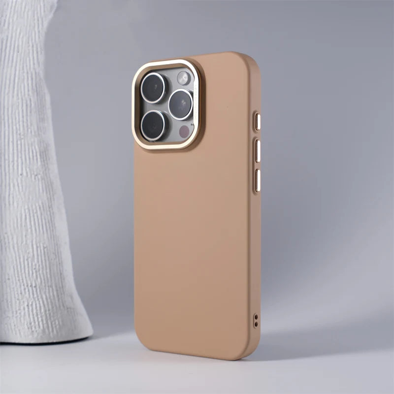 Metal Lens Magsafe Wireless Charger Case for iphone