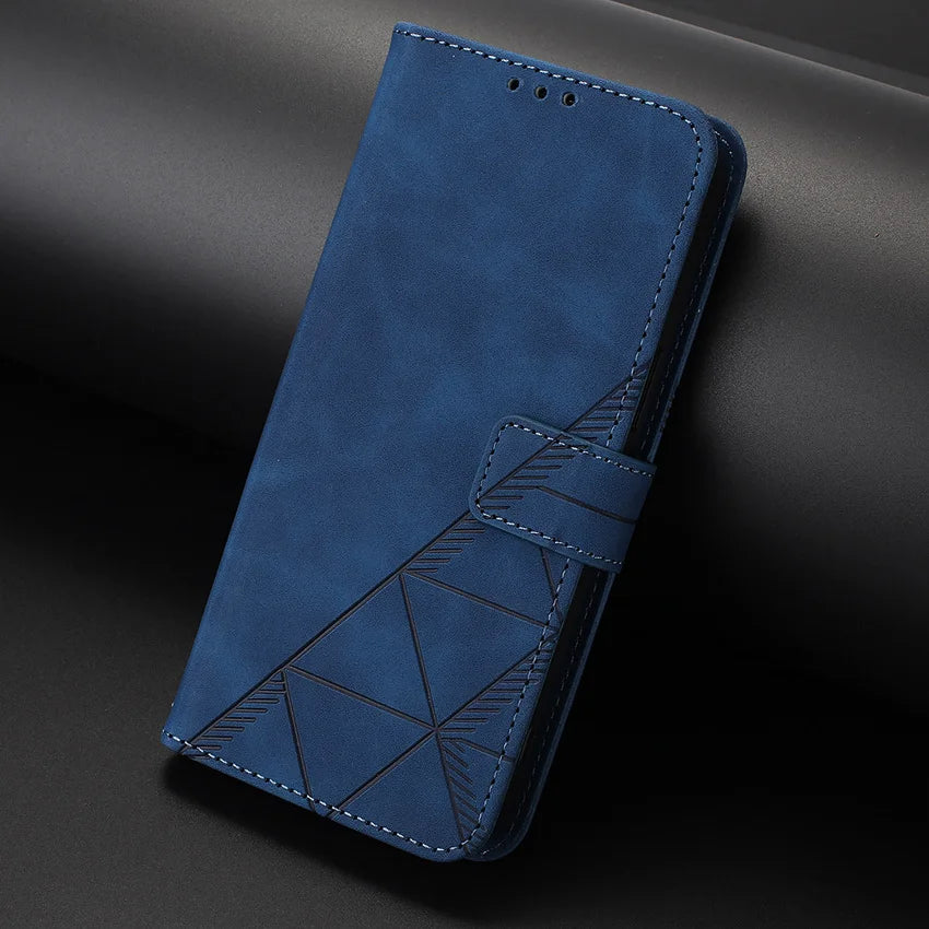 Skin Feel  Leather Flip  Card Slot Wallet Case For iPhone