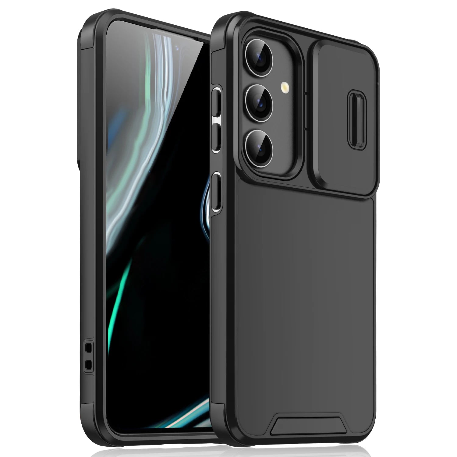 Silicone Slide Camera Phone Cover For Samsung