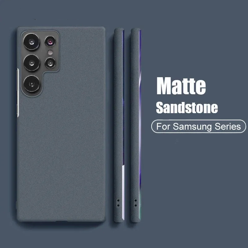 Slim Sandstone Matte Hard  Case For Samsung