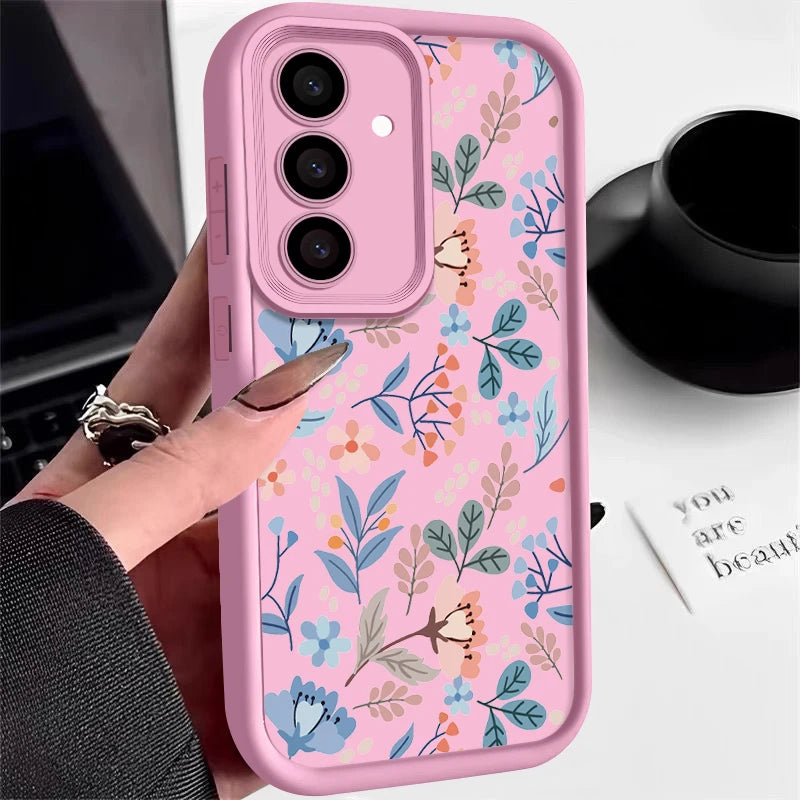 Small Flowers Soft Phone Case For Samsung