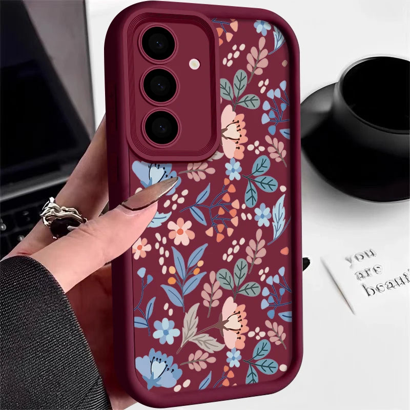 Small Flowers Soft Phone Case For Samsung