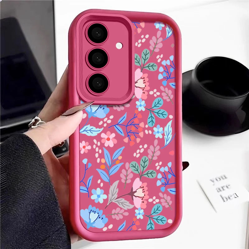 Small Flowers Soft Phone Case For Samsung