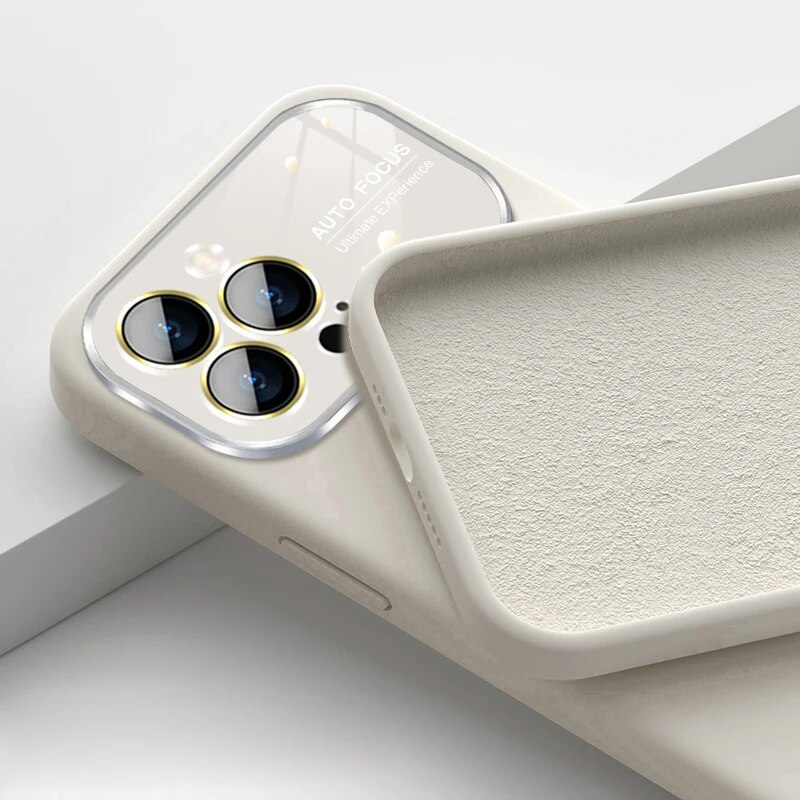 Square Liquid Silicone Case for iPhone