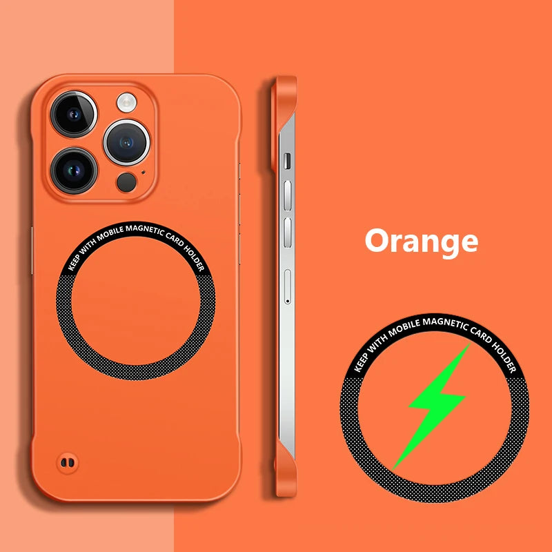 Ultra Thin Frameless For Magsafe Magnetic Case For iPhone