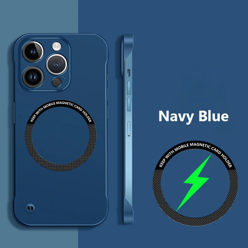 Ultra Thin Frameless For Magsafe Magnetic Case For iPhone