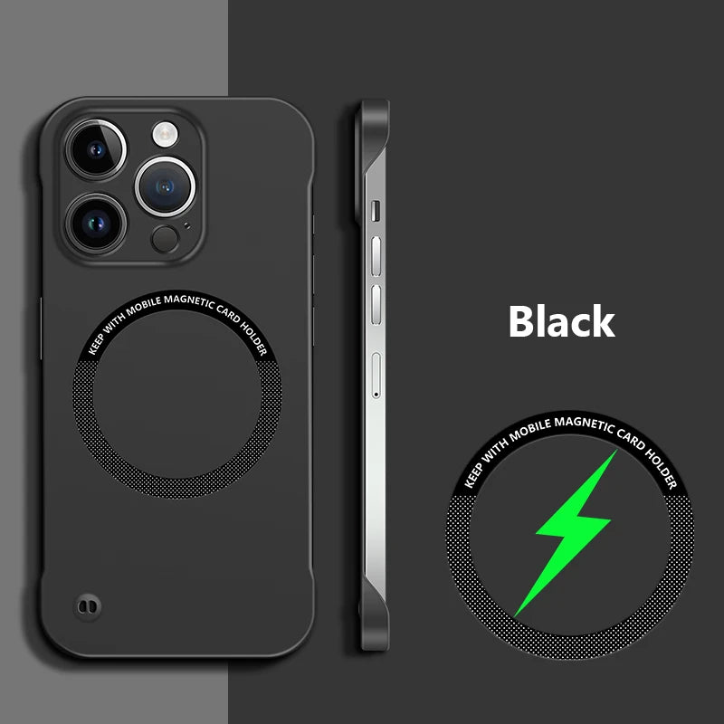 Ultra Thin Frameless For Magsafe Magnetic Case For iPhone
