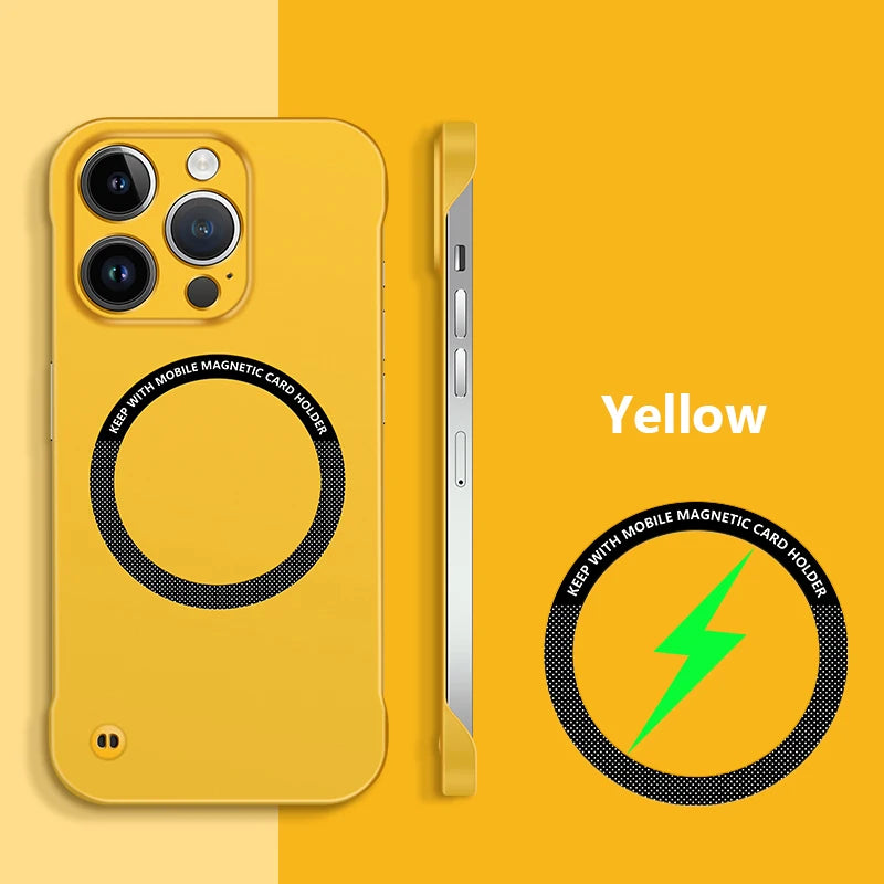 Ultra Thin Frameless For Magsafe Magnetic Case For iPhone