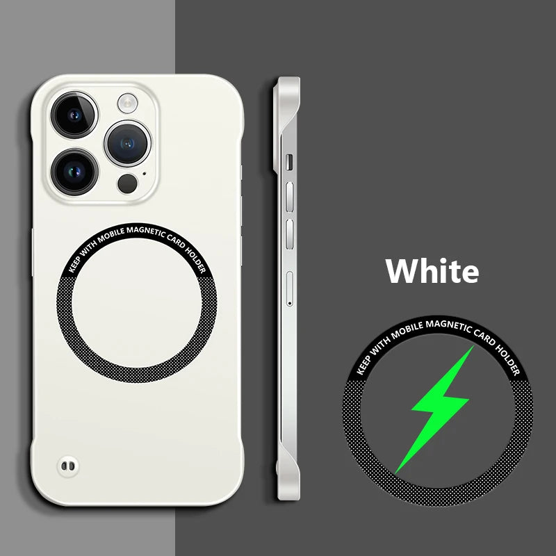 Ultra Thin Frameless For Magsafe Magnetic Case For iPhone