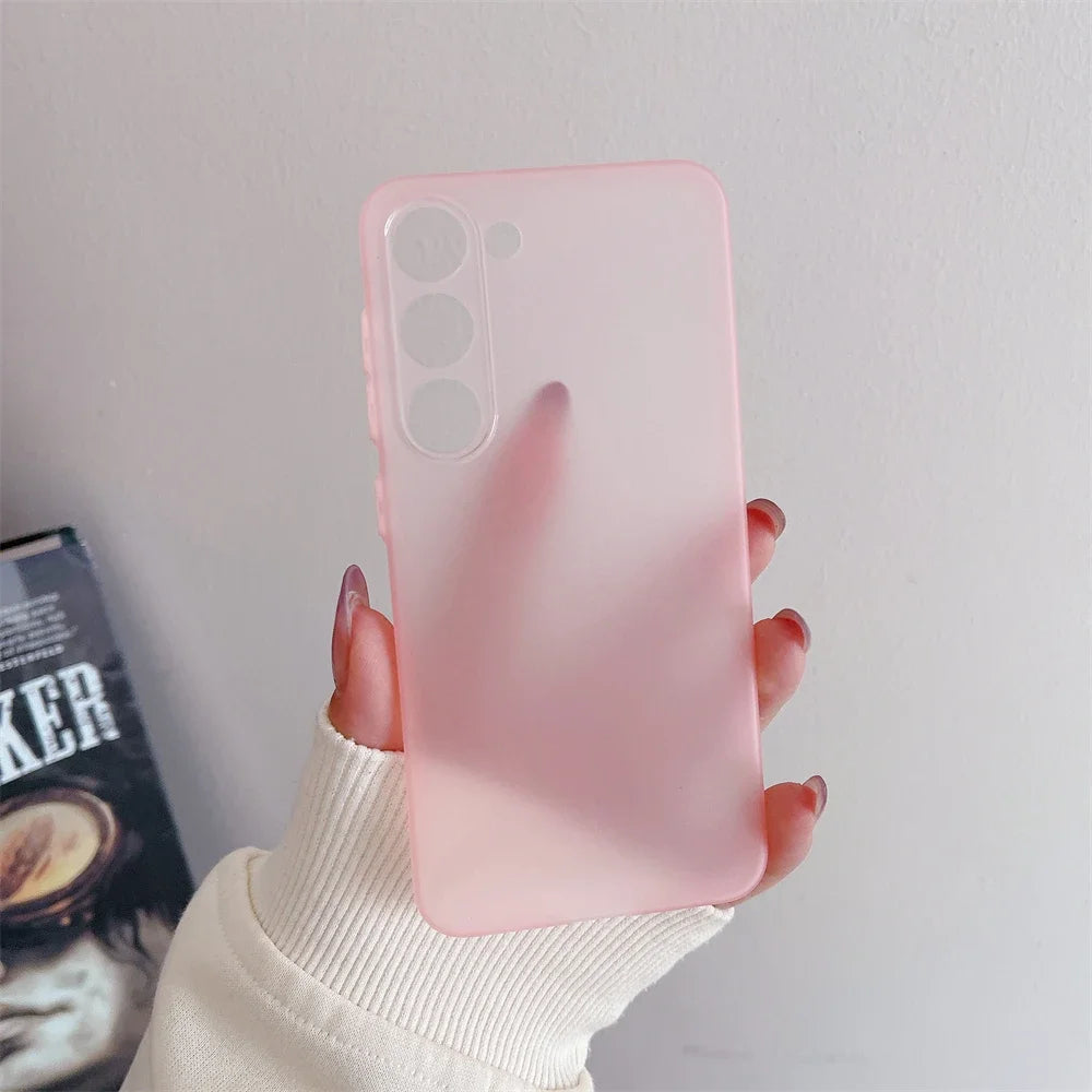 Ultra Thin Matte Armor Translucent Case For Samsung