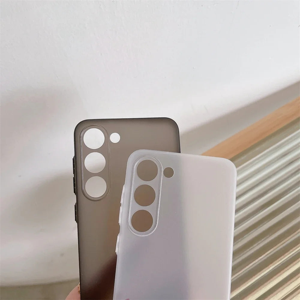 Ultra Thin Matte Armor Translucent Case For Samsung