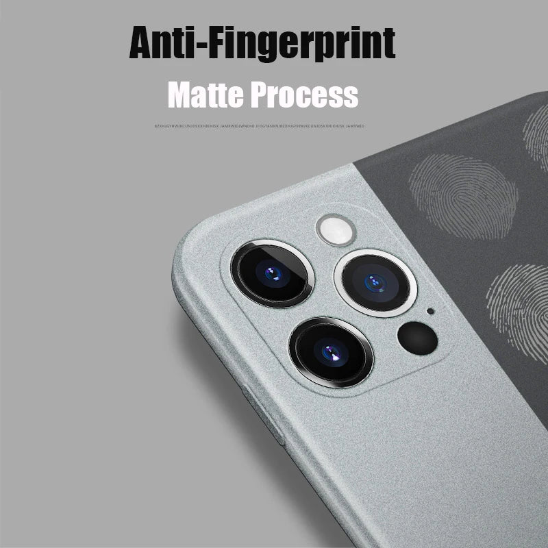 Ultra-Thin Matte Soft Shockproof Case For iPhone