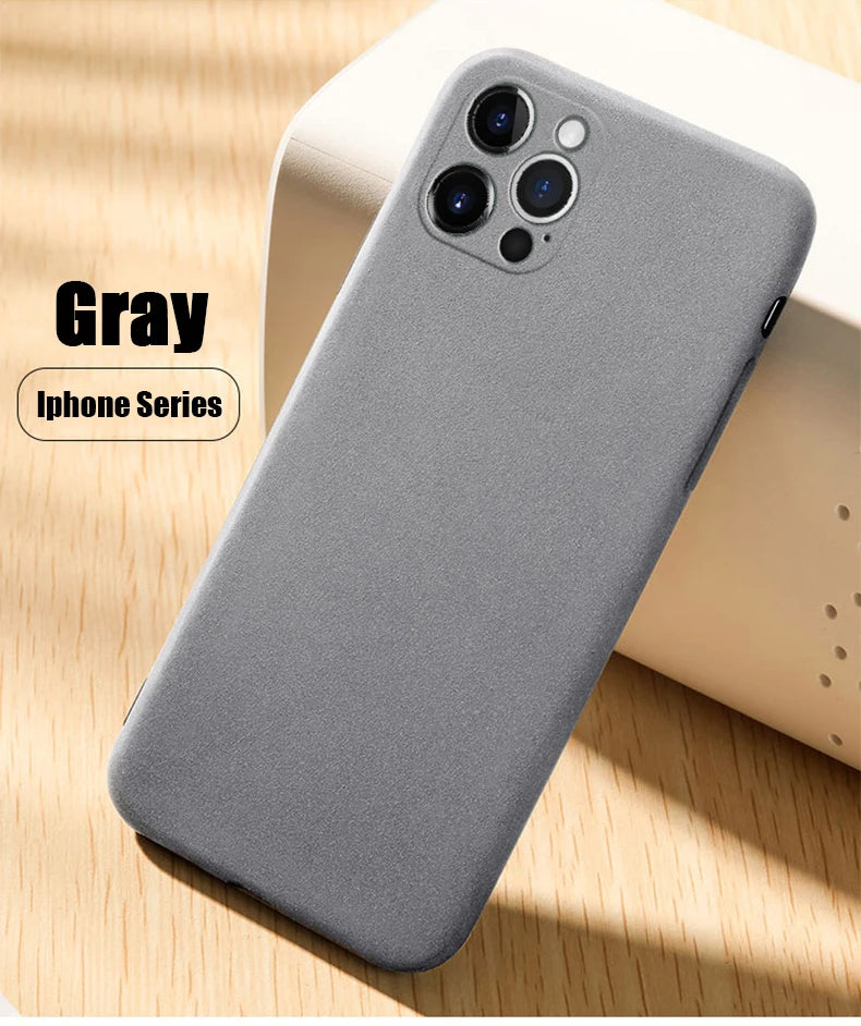 Ultra-Thin Matte Soft Shockproof Case For iPhone