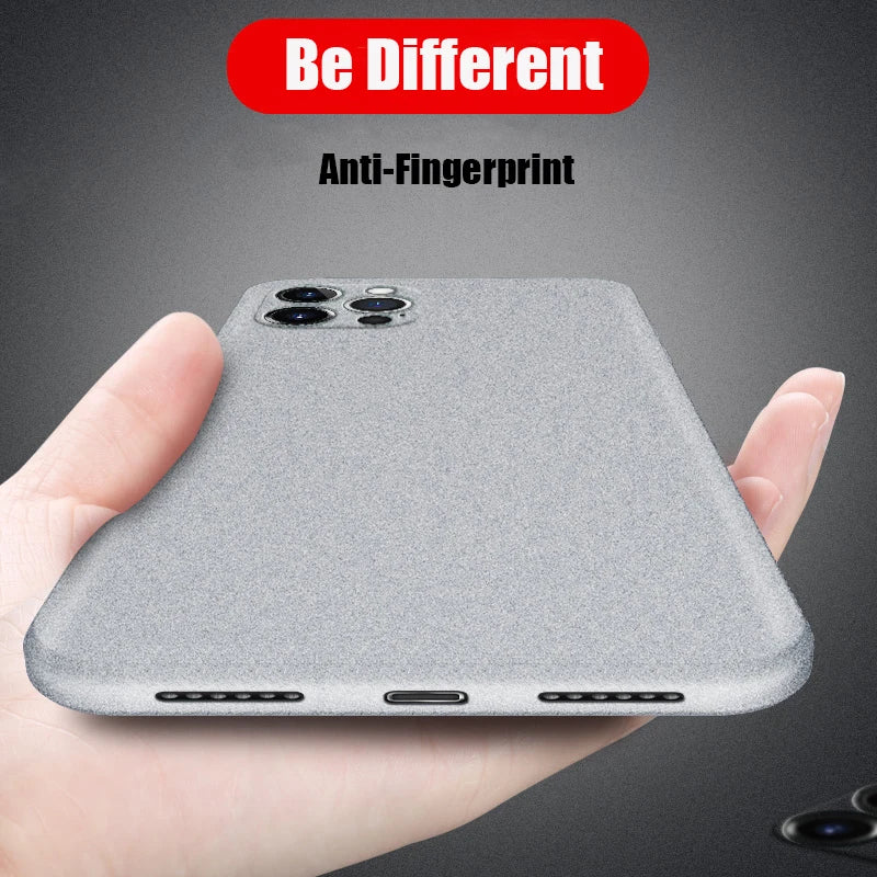 Ultra-Thin Matte Soft Shockproof Case For iPhone