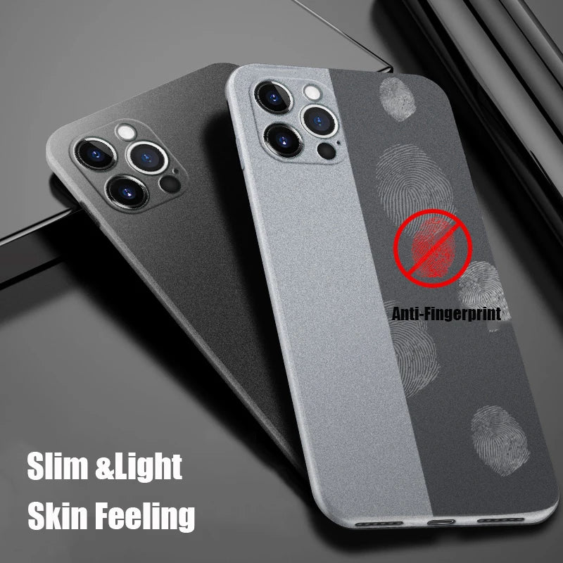 Ultra-Thin Matte Soft Shockproof Case For iPhone
