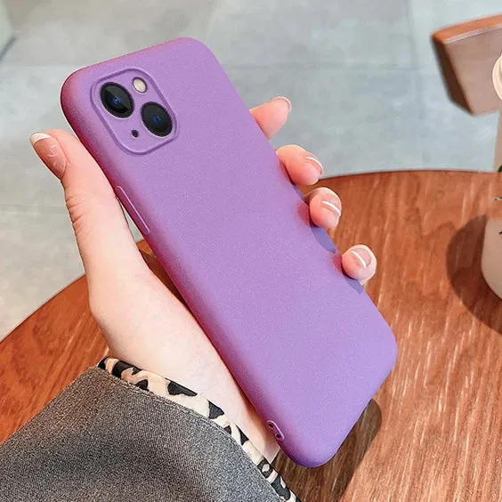 Ultra-Thin Matte Soft Shockproof Case For iPhone