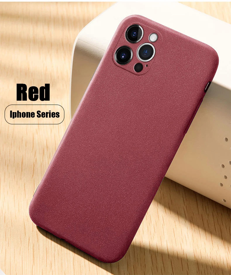Ultra-Thin Matte Soft Shockproof Case For iPhone