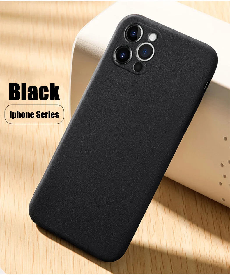 Ultra-Thin Matte Soft Shockproof Case For iPhone