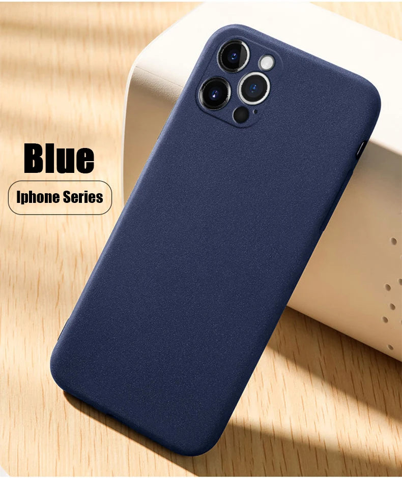 Ultra-Thin Matte Soft Shockproof Case For iPhone
