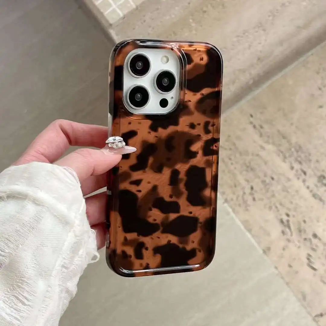 Vintage Leopard Print Fashion Case For iPhone