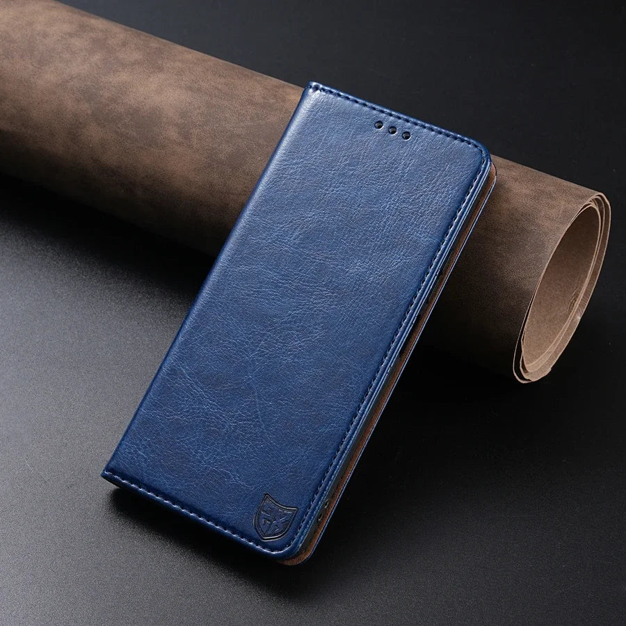 Wallet Card Slot Magnetic Flip Leather Case For Samsung