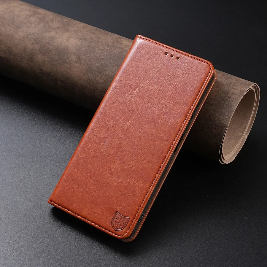 Wallet Card Slot Magnetic Flip Leather Case For Samsung