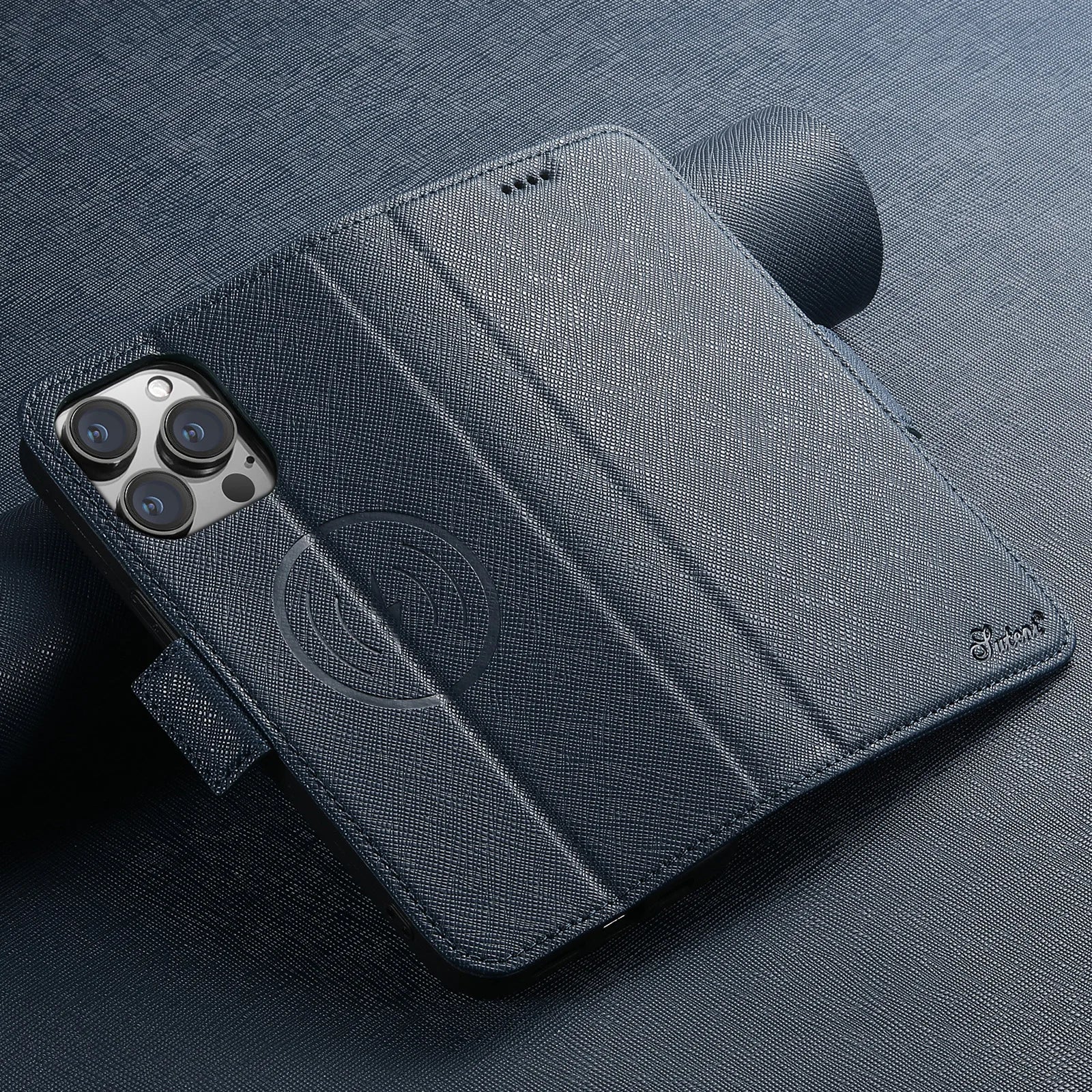 Wallet Flip Card Holder  Case Compatible with MagSafe Magnetic Wireless Charging for iPhone