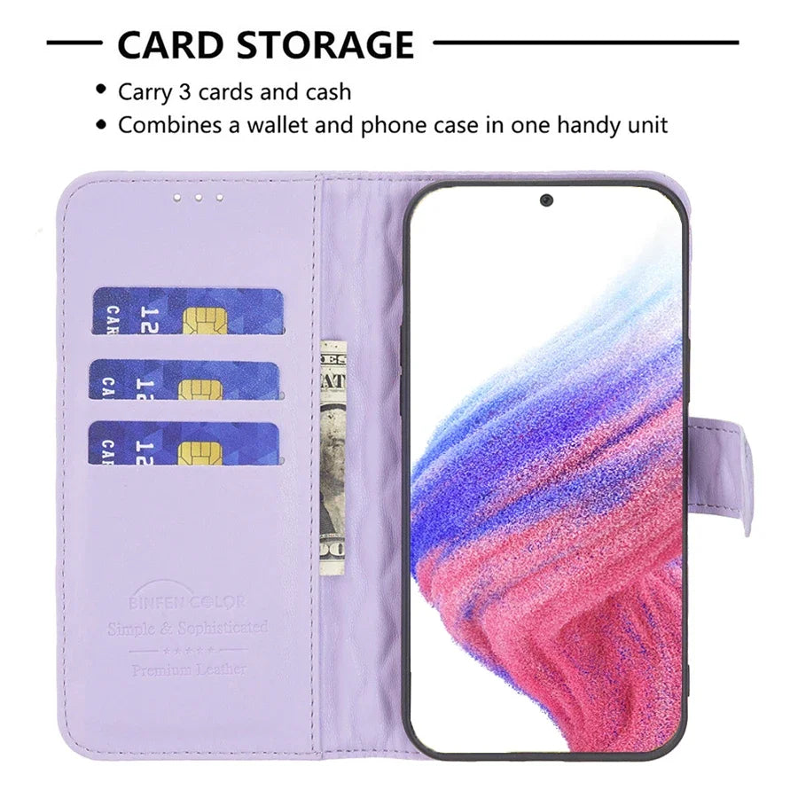 Wallet  Flip Leather Case For Samsung