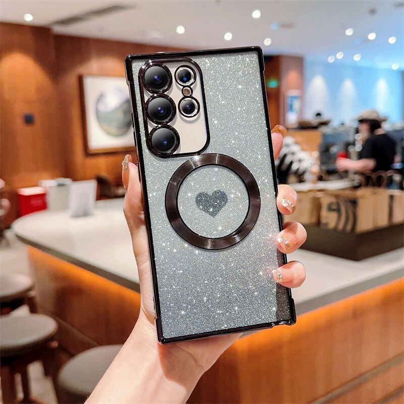 Gradient Glitter Soft Case For Samsung