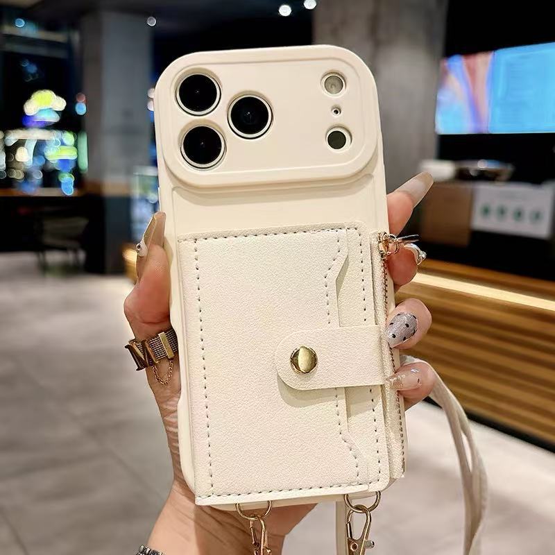 Lanyard card holder case for iPhone