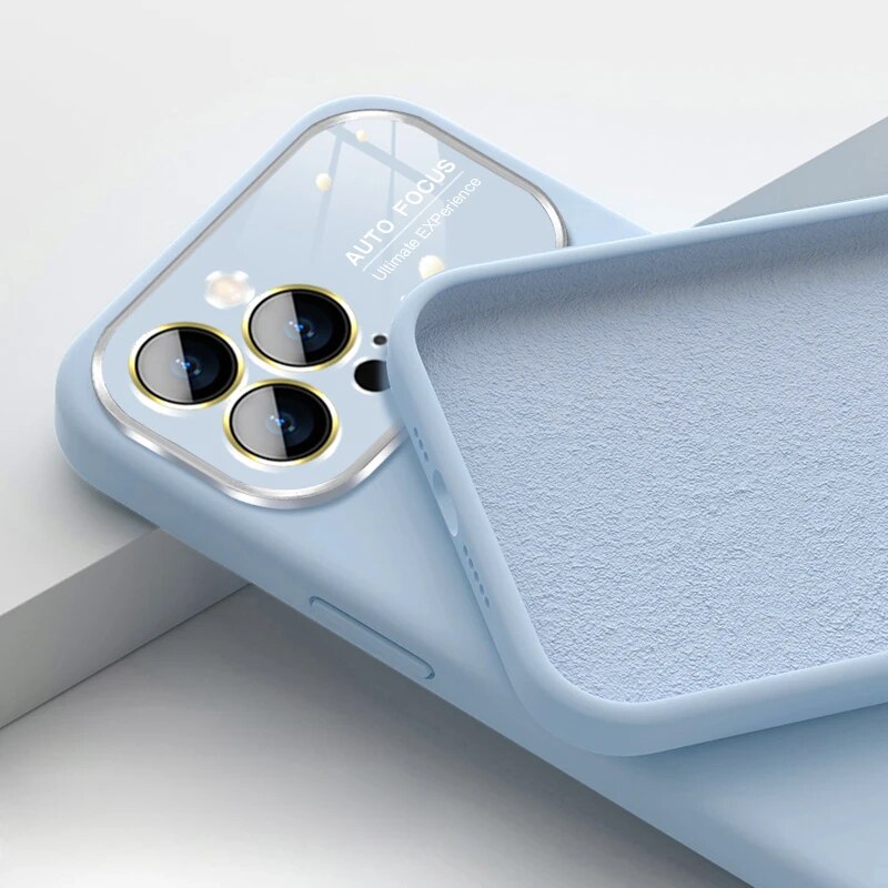 Square Liquid Silicone Case for iPhone